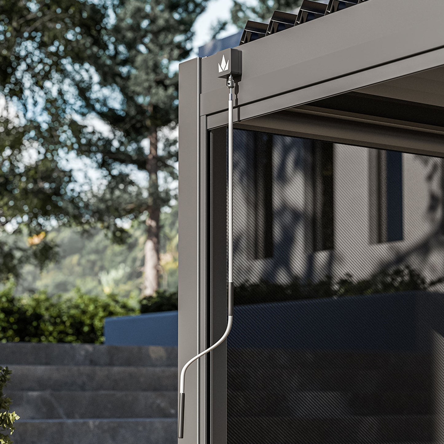 Royal LED 4x3 Pergola with blinds