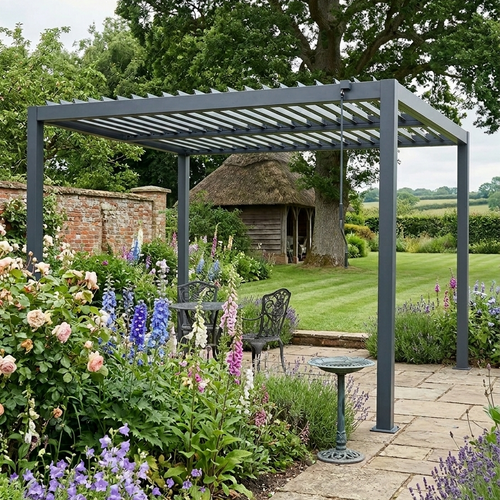 Riva LED 3x3 Pergola without blinds