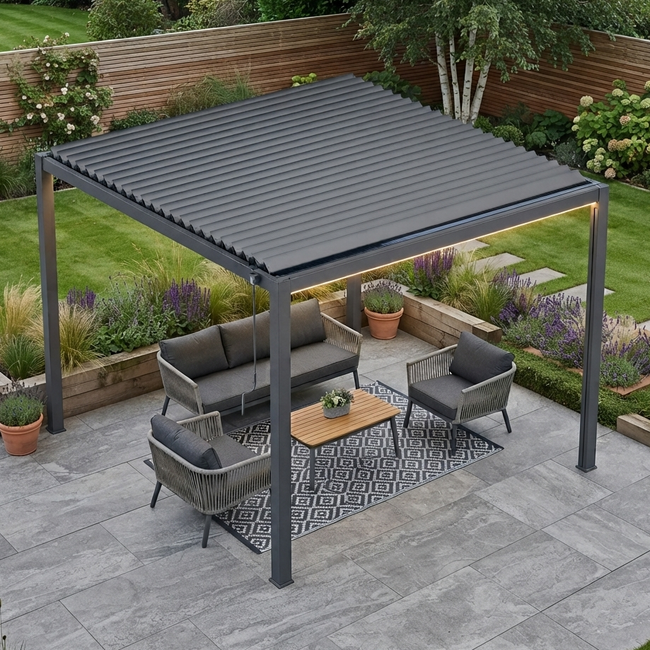 Royal LED 4x3 Pergola without blinds