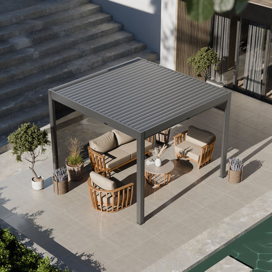 Royal LED 3x3 Pergola without blinds