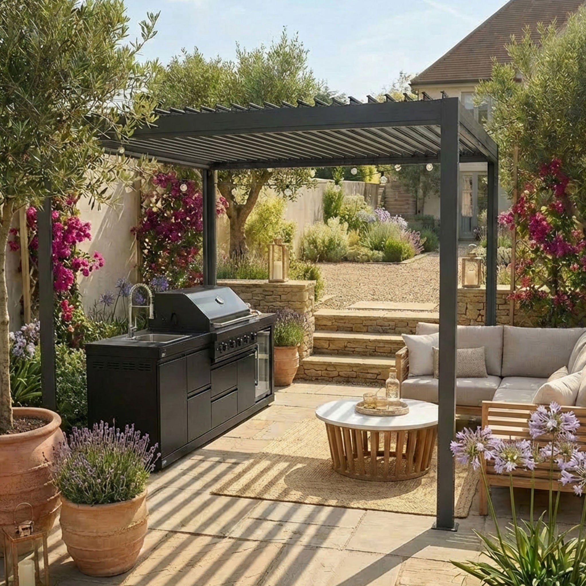 Royal LED 3x3 Pergola without blinds