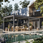 Royal LED 6x3 Pergola with blinds