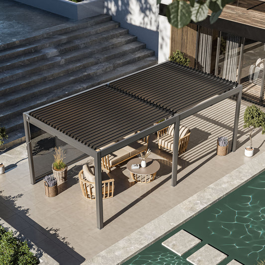Royal LED 6x3 Pergola without blinds