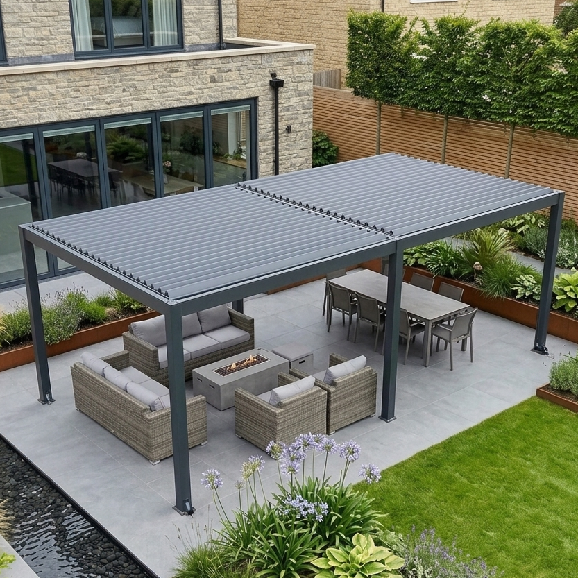 Royal LED 6x3 Pergola without blinds