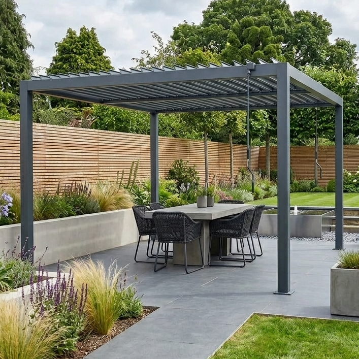 Riva LED 4x3 Pergola without blinds